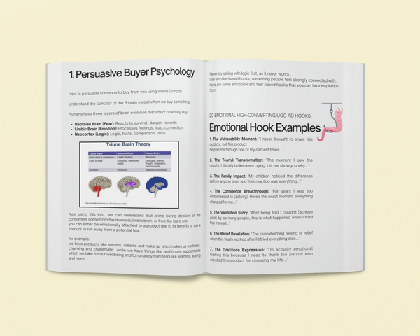 UGC Made Easy: Scripts, Hooks, Strategy & Brand Insights EBOOK